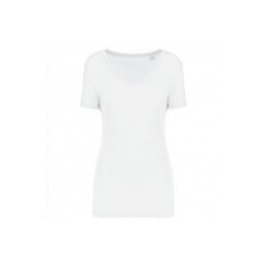 T-shirt lyocell tencel™ col v manches courtes femme - 145 g référence: ix388520_0