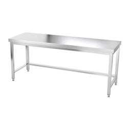 Table de travail en inox 2000 x 800 mm avec renfort PREMIUM / GOLDINOX - inox 3701770802005_0