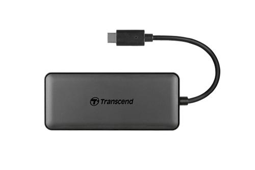 HUB USB 2.0 Transcend TS-HUB5C avec lecteur de carte SD intégré - USB 3.1 Type-C, 60 W, 3 ports_0