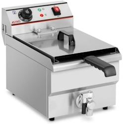 Astro Friteuse Électrique Professionnelle - 8L - 3000W - Robinet de vidange - inox FRT8_0