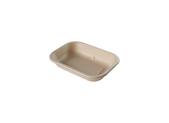 Boîte en bagasse non blanchie 850 ml - Bio Futura - longueur 220 mm - CLEZMB85_0