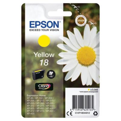 Cartouche d'encre Epson 18 jaune pour imprimantes jet d'encre_0