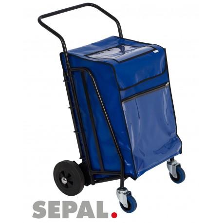 Chariot pliable distribution publicite 4roues -  tr034 + housse_0