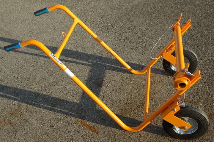 Chariot de manutention - CU 400 kg - Pour tourets de 600 à 750 mm - Option rallonge jusqu'à 1050 mm_0