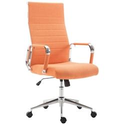 CLP Fauteuil de bureau Kolumbus tissu Orange - orange textile 191943709_0