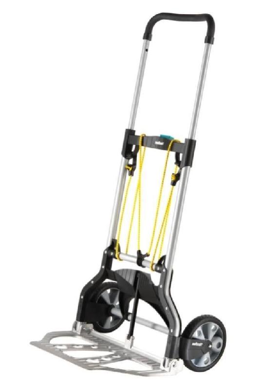 Diable pliable WOLFCRAFT - charge 100 kg - poignée escamotable et bavette pliable_0