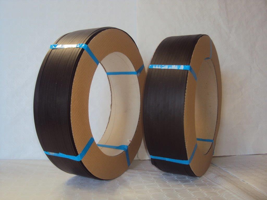 Feuillard copolymère HI ELASTIK - diamètre 406 - Lisse Noir ou Bleu avec Joues Latérales en carton_0