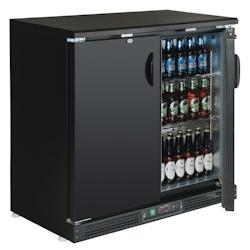 Polar Arrière-bar 2 portes battantes 208 Litres noir, 230 W, 220 V - MONO - GH133_0