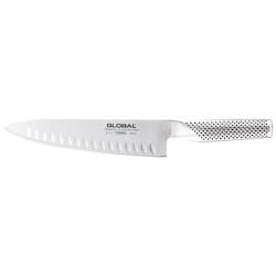 Global série G77 couteau de cuisine alvéolé longueure utile 20 cm - gris inox 120247_0
