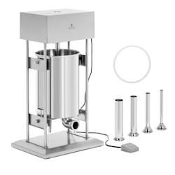 Helloshop26 - Poussoir à saucisses 20 litres électrique avec 4 tubes de remplissage acier inoxydable 14_0009759 - 3000221825205_0