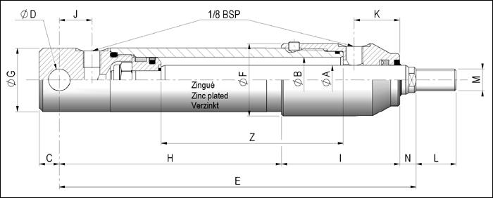 Micro vérins hydrauliques double effet_0