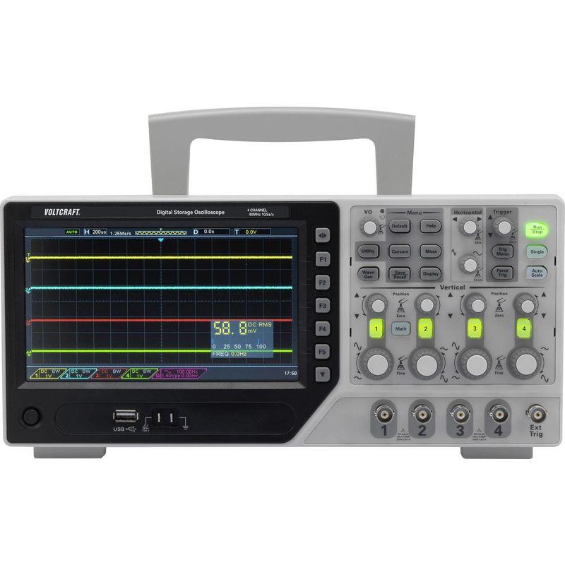 DSO-1084E OSCILLOSCOPE NUMÉRIQUE 80 MHZ 4 CANAUX 1 GÉCH/S 64 KPTS 8 BITS MÉMOIRE NUMÉRIQUE (DSO) S600691 - VOLTCRAFT