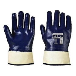 Portwest - Gants de protection tout enduit en nitrile manchette Bleu Marine Taille 9 - bleu 5036146009404_0
