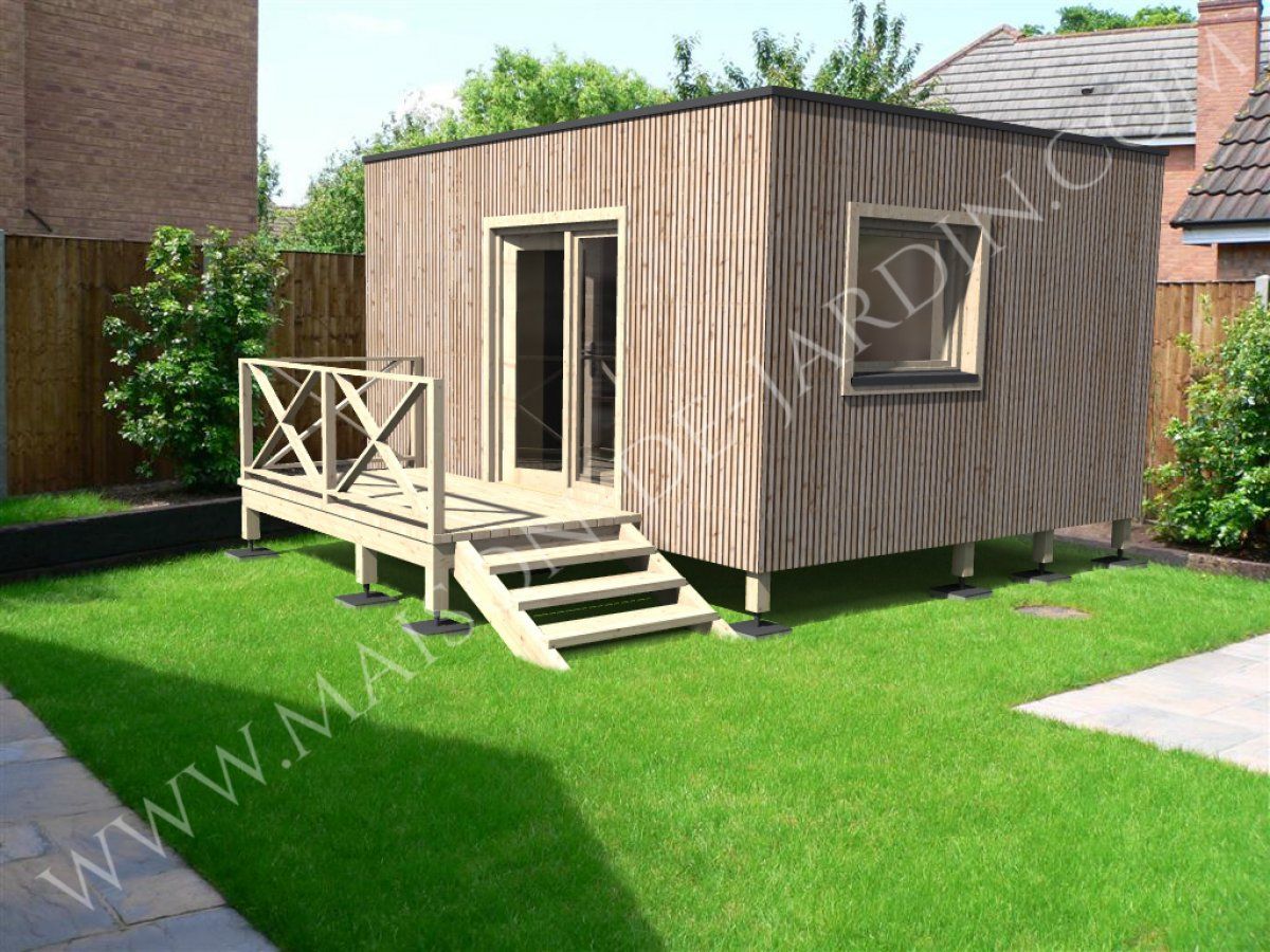 Studio de jardin - maison de jardin en ossature bois Essonne 20 m² - isolé et habitable toute l'année_0