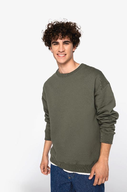 Sweat-shirt écoresponsable unisexe - Col rond oversize - 100% coton biologique - Réf: NS440_0