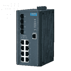 Switch Rail DIN industriel 8 x Gb + 4 x SFP Managé -40°C 75°C - Référence: EKI-7712G-4FI-AE_0