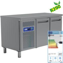 Table frigorifique ventilée 2 portes GN 1/1 - 260 litres Profi Line - Dimensions 1350x700xH880/900 - MR2/R2_0