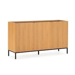 VS Venta-stock Buffet Curva 3 portes couleur Chêne - marron Bois manufacturé I24099_0