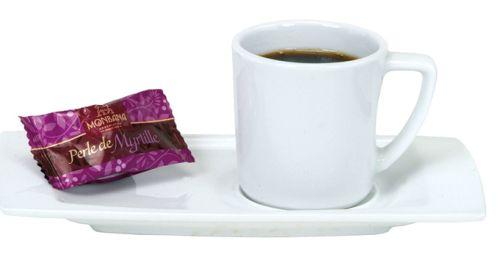 6 tasses à café 8cl en porcelaine blanche avec soucoupes 18x9cm - Élégance pour vos pauses café_0