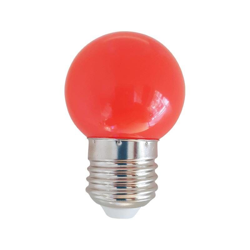 AMPOULE LED E27 1W G45 COULEURS ROUGE Comparer les prix de AMPOULE