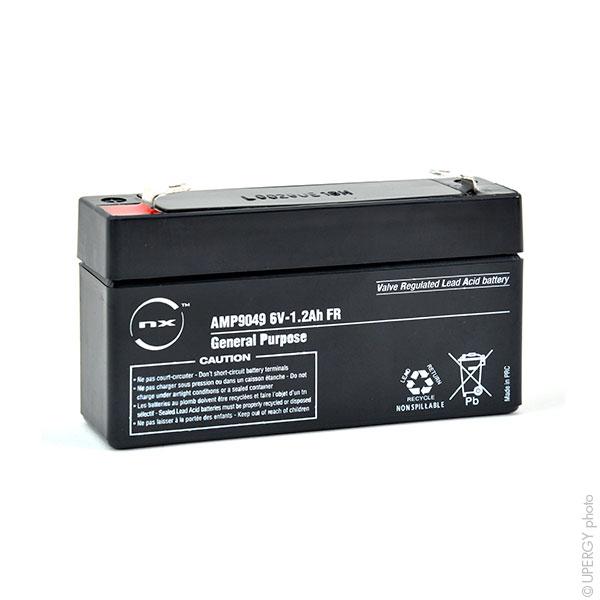 BATTERIE PLOMB AGM NX 1.2-6 GENERAL PURPOSE FR 6V 1.2AH F4.8_0