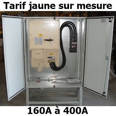 ARMOIRE DE CHANTIER TARIF JAUNE 160A, 250A OU 400A