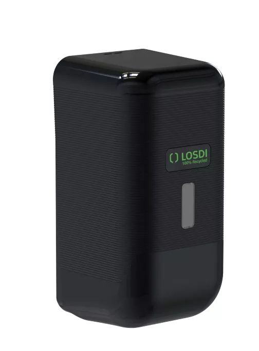 Distributeur optique modulable pochettes 100% plastique recyclé NOIR Ecoluxe_0