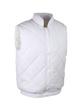 Gilet polyester/coton matelassé avec col. Gilblanc_0