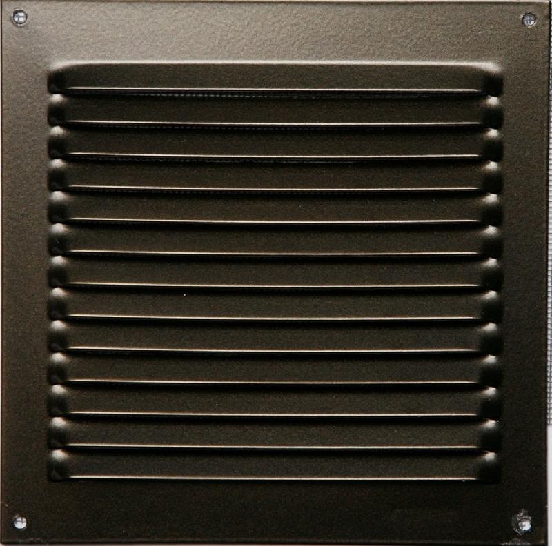 Grille d'aération aluminium laqué - 15 x 15 cm - Intérieur et extérieur avec moustiquaire_0