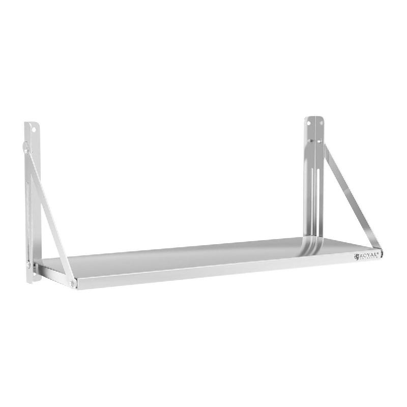 Helloshop26 - Étagère murale pliable professionnel acier inoxydable 100 x 30 cm 40 kg 14_0001572 - 3000187598984_0