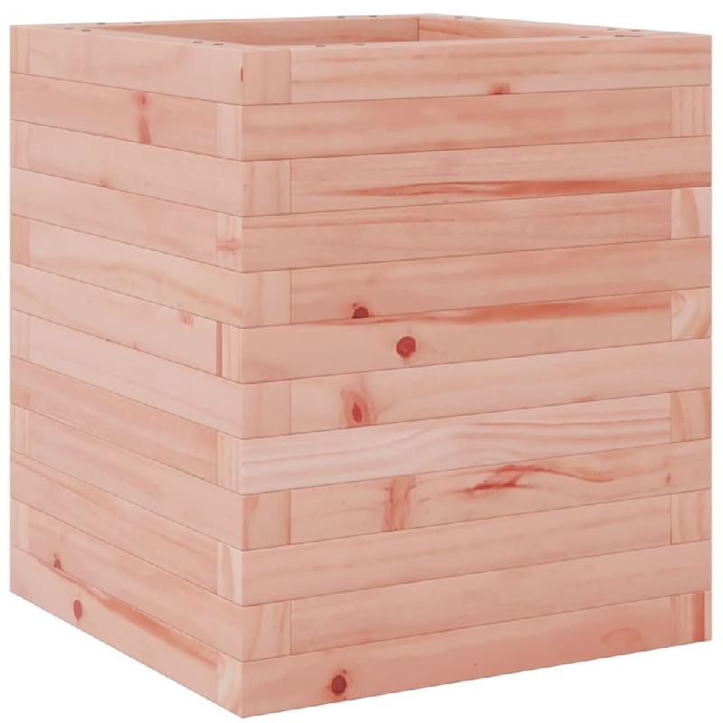 Helloshop26 - Jardinière bac lit surélevé plantes fleurs terrasse jardin 40 x 40 x 46 cm bois massif de douglas marron 02_0037564 - 3000213900095_0