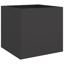 Helloshop26 - Jardinière bac lit surélevé plantes fleurs terrasse jardin 49 x 47 x 46 cm acier noir 02_0037622 - 3000217863297_0