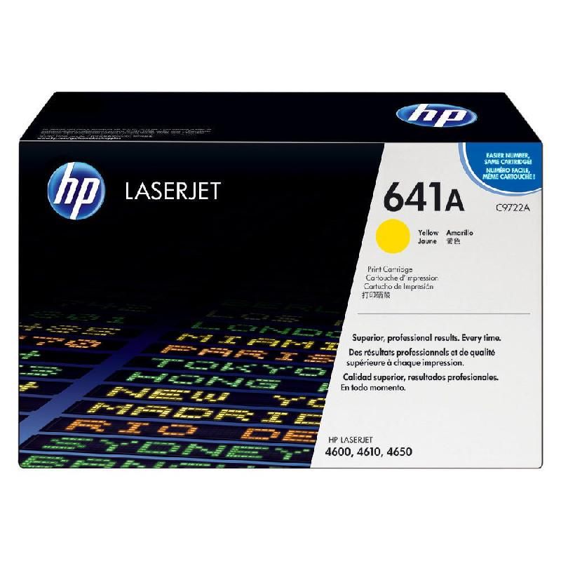 HEWLETT PACKARD TONER ORIGINAL 641A (C9722A) - COULEUR: JAUNE