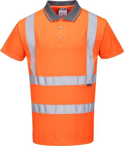 Polo haute visibilité ris orange rt22, xl_0