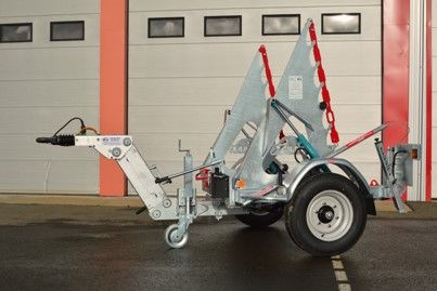 Remorque porte-touret RD 250 XL - Poids maxi 1820 kg - Diamètre maxi 2600 mm - PTAC 2500 kg_0
