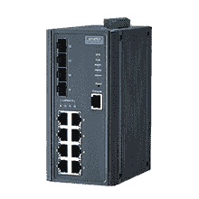 Switch ethernet 8 ports 10/100Mbps + 4 SFP Administrable - Température extrême -40~75° - Référence: EKI-7712E-4FI-AU - Advantech_0