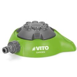 Arroseur d'irrigation Jardin multijets 8 Fonctions Raccord Ø 19 / 25 mm Rayon 8m VITO - vert 5604612666668_0
