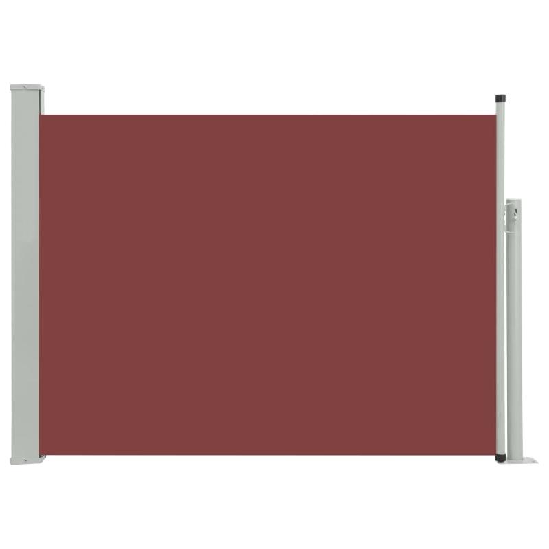 AUVENT PARAVENT STORE BRISE-VUE LATÉRAL RÉTRACTABLE DE PATIO JARDIN TERRASSE BALCON PROTECTION VISUELLE ÉCRAN 100 X 500 CM MARRON 02_0007192_0