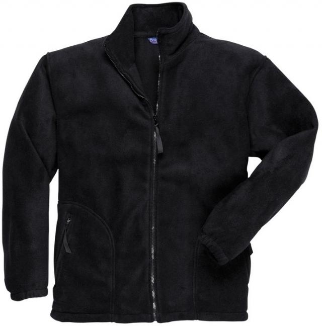 BLOUSON POLAIRE NOIR 2 POCHES POLYESTER ARGYLL 400G