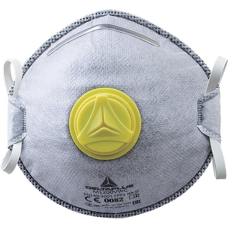 Boîte de 10 demi-masques FFP2 avec valve - Protection vapeurs organiques - M1200VWC_0