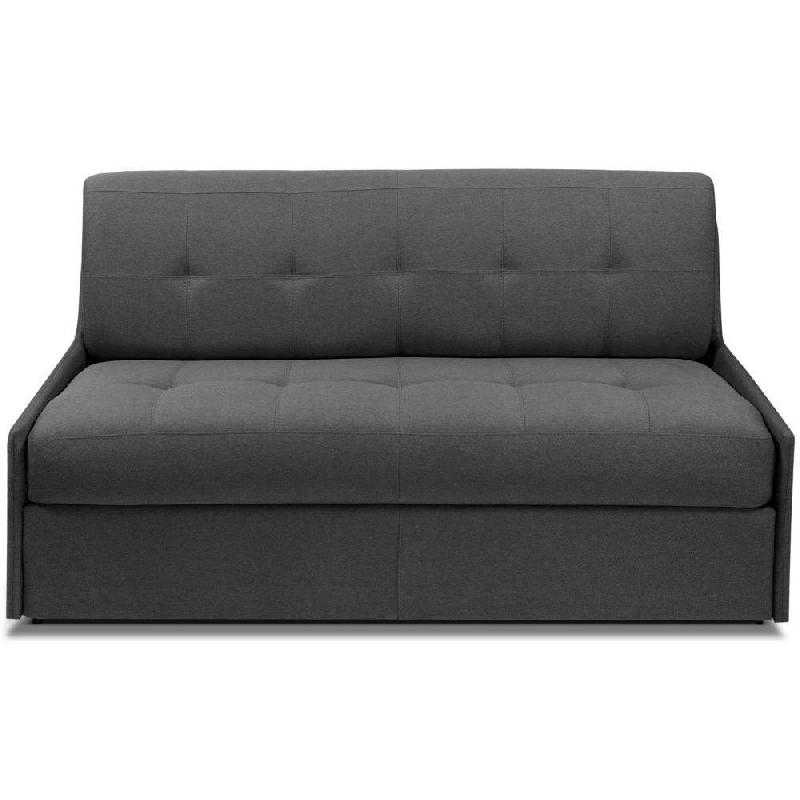 CANAPÉ CONVERTIBLE TRIOMPHE MATELAS 16CM  SYSTÈME EXPRESS  SOMMIER LATTES 120CM MICROFIBRE GRAPHITE_0