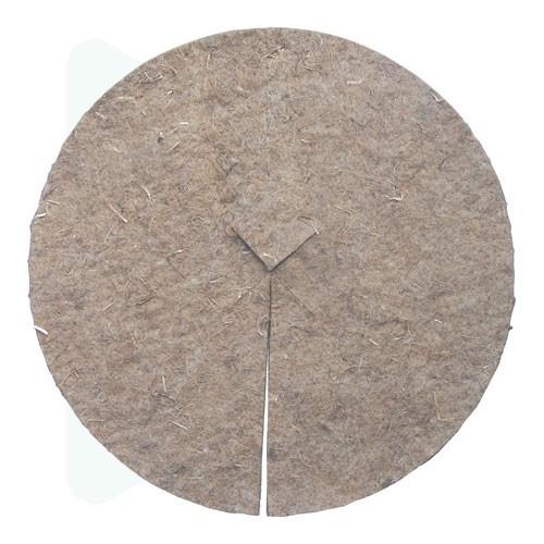 Collerette jute anti-herbe biodégradable - 60 cm - fibres végétales et synthétiques_0