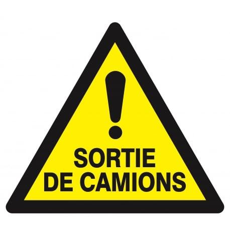 Danger sortie de camions 300x300x300mm TALIAPLAST | 629301_0