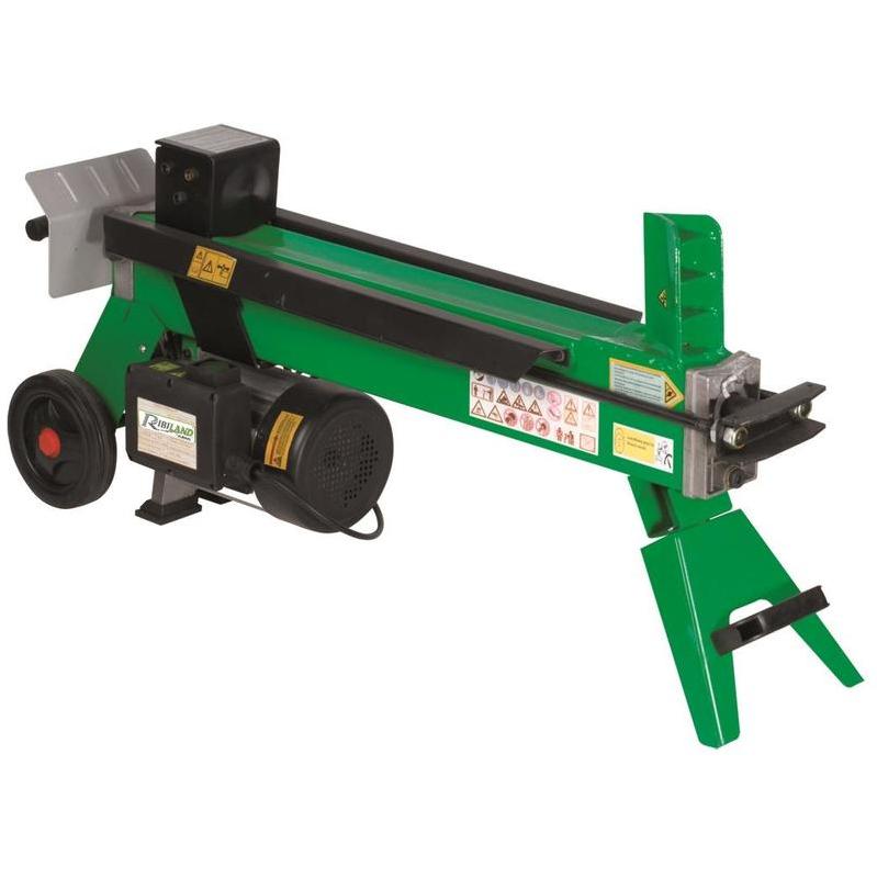 Fendeur De Bûches Hydraulique 5 Tonnes 2000W - 2 Lames, Longueur Max 370mm, Moteur Électrique
