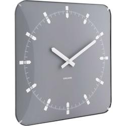 Horloge murale en métal Sucinto Dome Square gris Karlsson - gris 8714302771620_0
