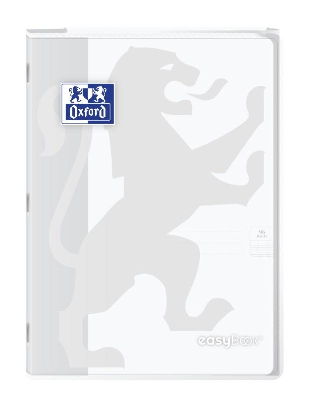 Oxford Lot de 10 Cahier EasyBook piqué A4, 96p./48 feuilles 90g/m², Séyès, incolore - 3020120119854_0