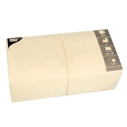 Papstar Serviettes, 3 plis pliage 1/4 40 cm x 40 cm crème - beige papier 82568_0