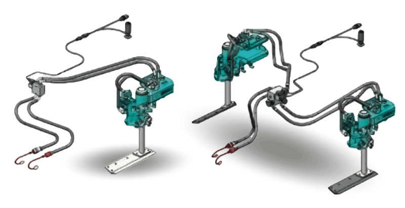 Porte-outils interceps avec effacement automatique pour arboriculture et viticulture - POLARIS SIMPLE DROITE + COMMANDE ÉLECTRIQUE_0