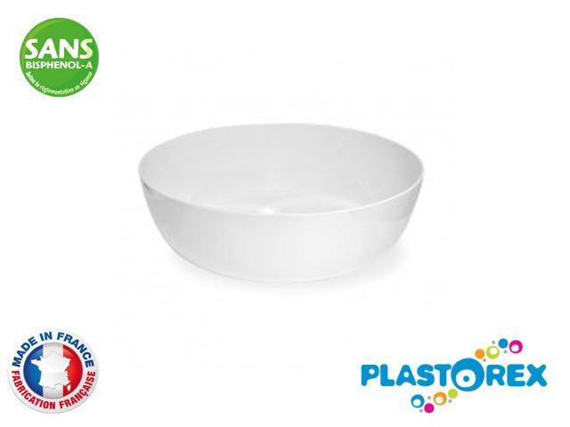 SALADIER MELAMINE DIAM 30CM BLANC