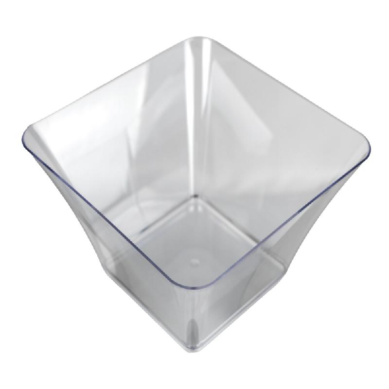 Saladier Pyramidal - Transparent - 1300 ml - par 10 - transparent plastique 3760394098843_0